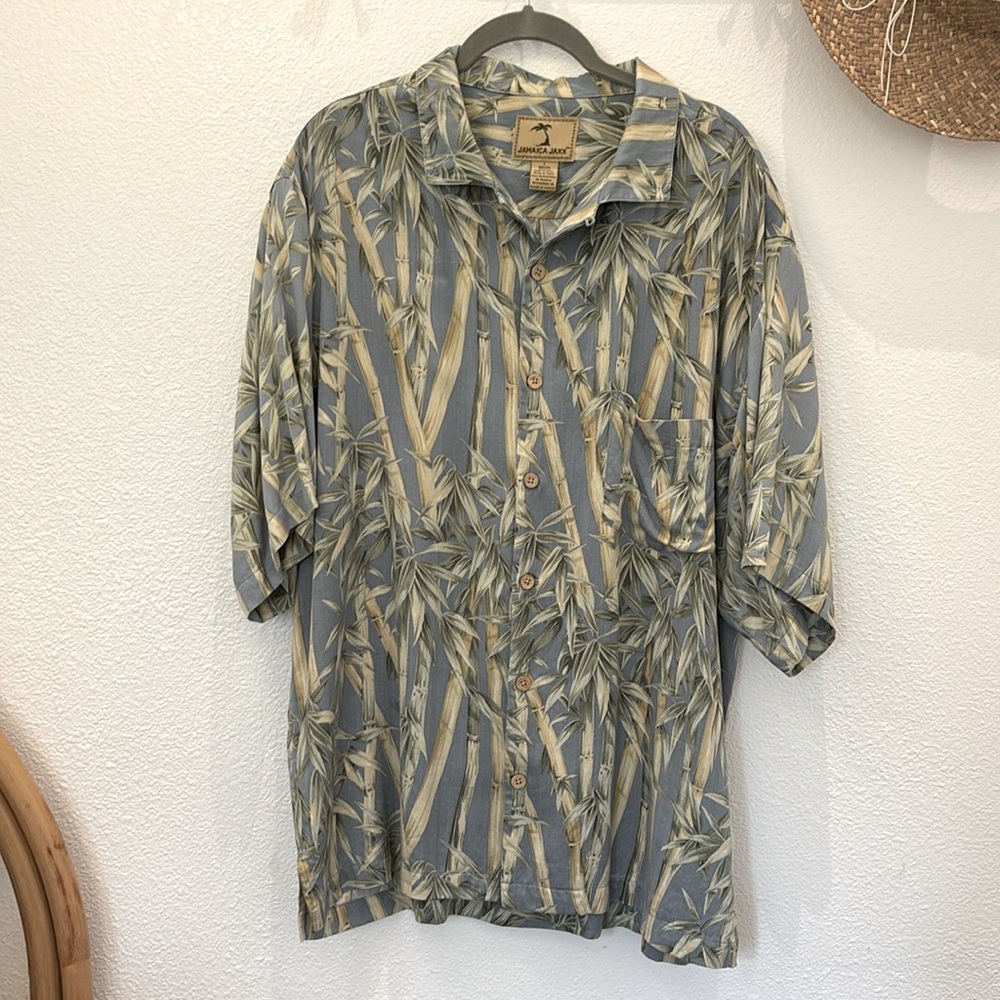 Vintage 100% Silk Jamaica Jaxx Shirt